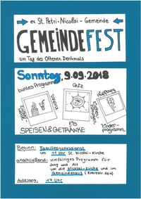 Gemeindefest St. Petri-Nicolai Gemeinde @ Um die Nicolai Kirche und im Gemeindehaus 