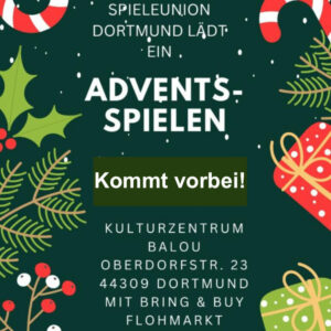 Advent-Spieletag im balou Brackel @ Kulturzentrum balou e. V.